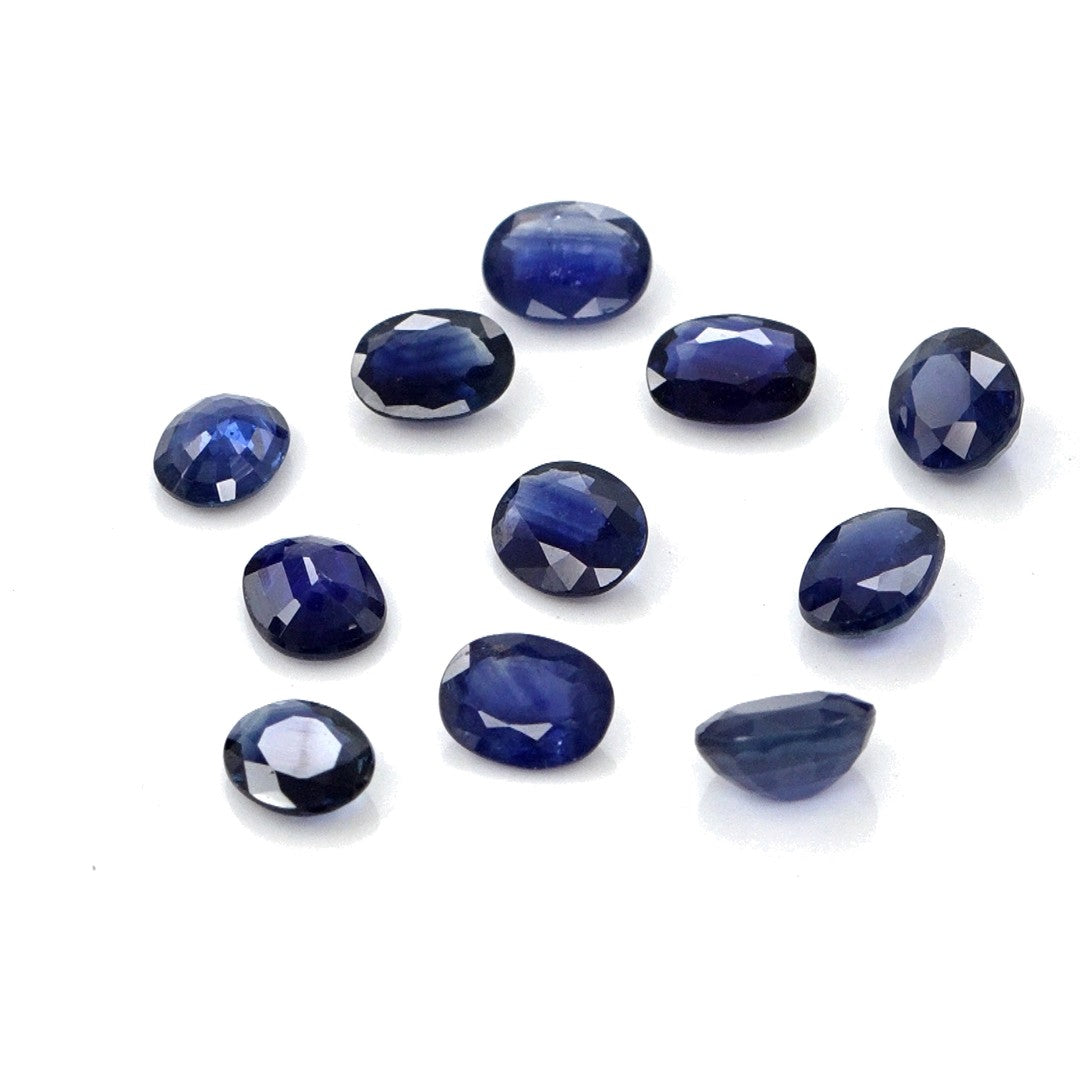 Natural Untreated Blue Sapphire Calibrated Ovals | 3x4mm & 4x5mm