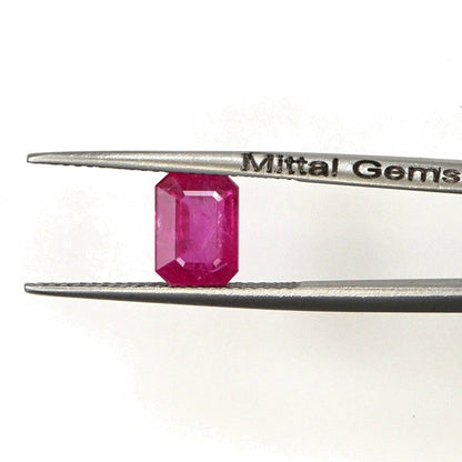 Natural Untreated Mozambique Ruby Calibrated Octagons | 5x7mm & 6x8mm