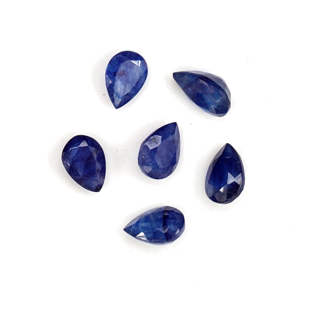 Natural Bangkok Blue Sapphire Calibrated Pears | 5x7mm & 6x8mm