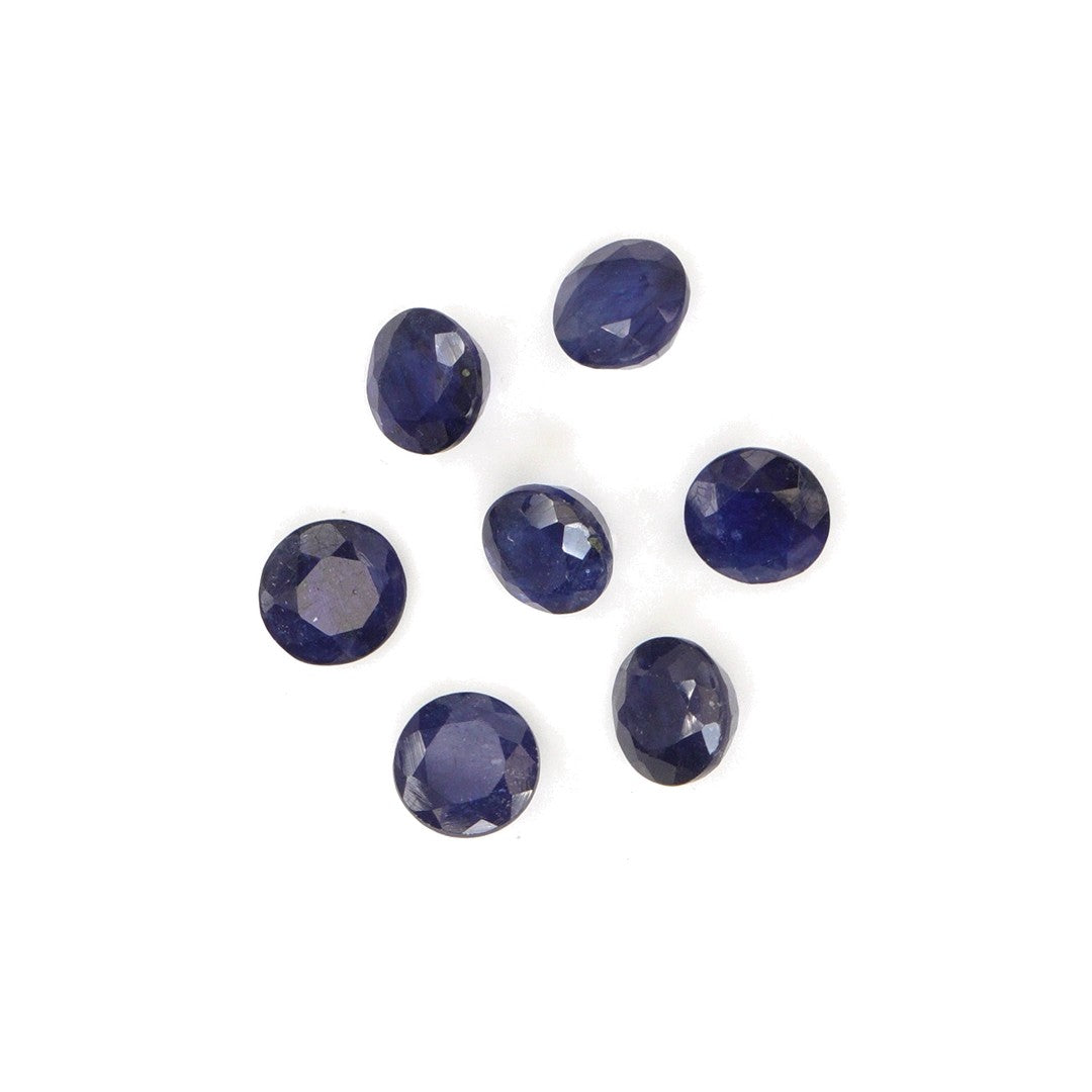 Natural Bangkok Blue Sapphire Calibrated Rounds | 7mm & 8mm