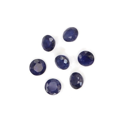 Natural Bangkok Blue Sapphire Calibrated Rounds | 7mm & 8mm