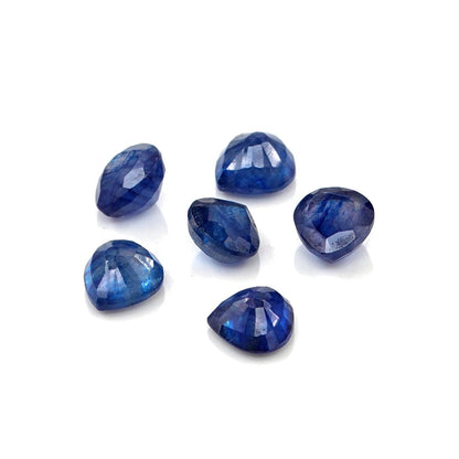 Natural Bangkok Blue Sapphire Calibrated Hearts | 5mm & 6mm