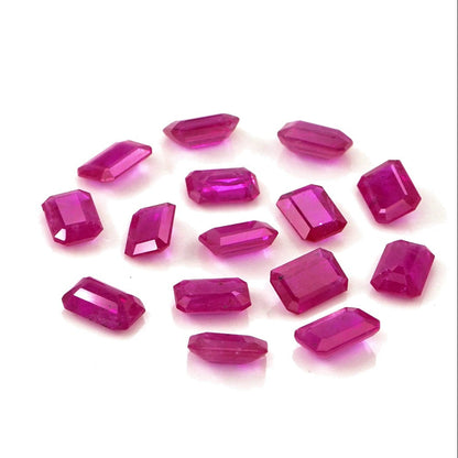 Natural Untreated Mozambique Ruby Calibrated Octagons | 3x5mm & 4x6mm