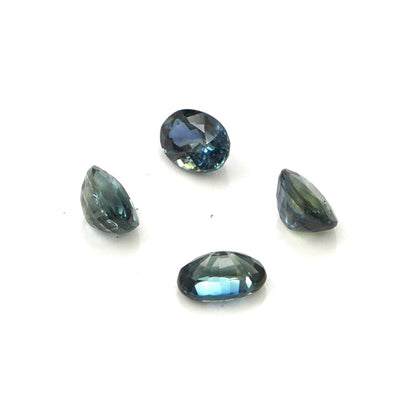 Natural Untreated Australian Teal Sapphire Calibrated Ovals | 3x5mm & 4x6mm