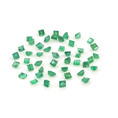Natural Zambian Emerald Calibrated Squares | 1.5mm & 1.75mm