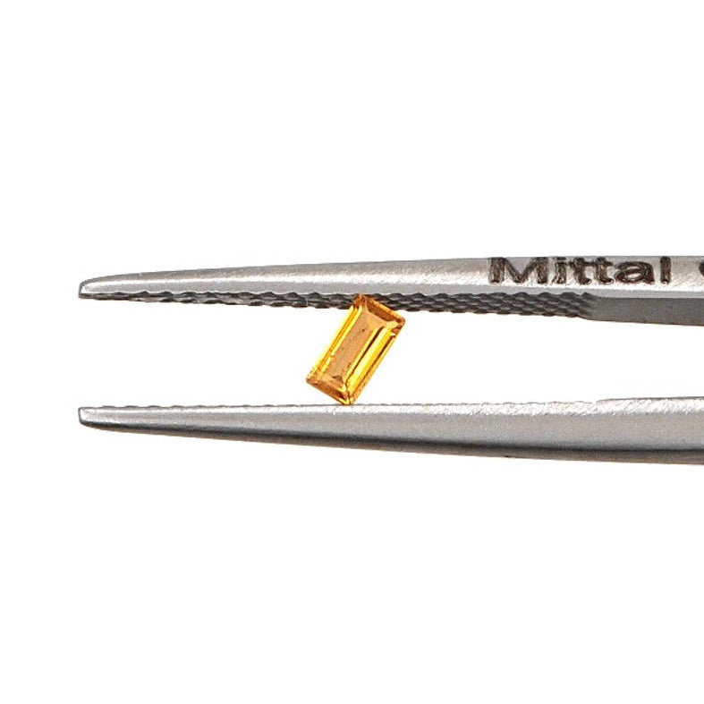 Natural Untreated Orange Sapphire Calibrated Baguettes | 2x4mm & 2.5x5mm