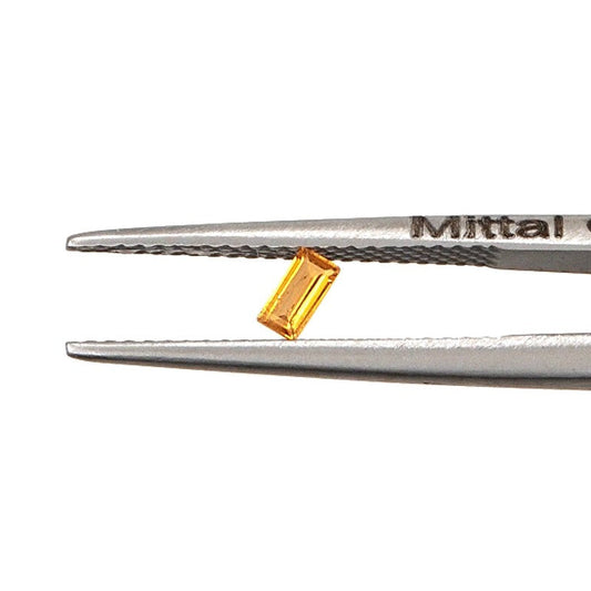 Natural Untreated Orange Sapphire Calibrated Baguettes | 2x4mm & 2.5x5mm