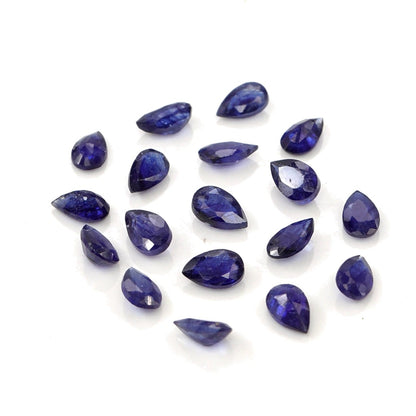 Natural Bangkok Blue Sapphire Calibrated Pears | 3x5mm & 4x6mm