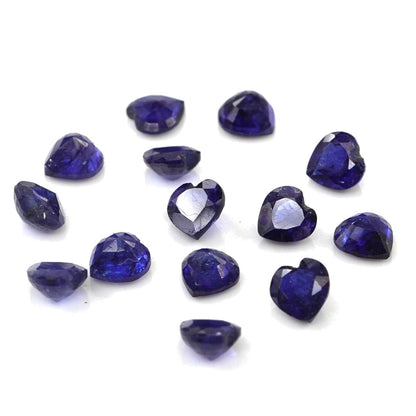 Natural Bangkok Blue Sapphire Calibrated Hearts | 4mm & 4.5mm