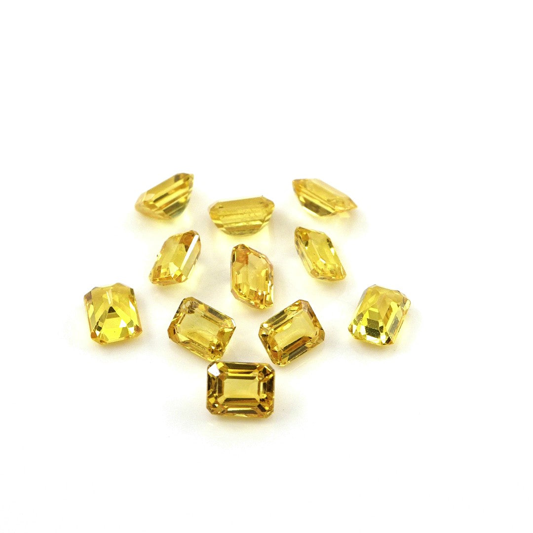 Natural Untreated Yellow Sapphire Calibrated Octagons | 3x4mm & 4x5mm