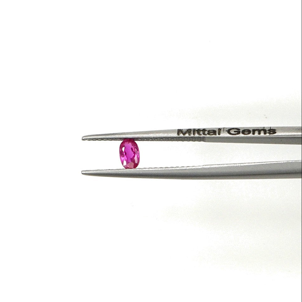 Natural Untreated Burma Ruby Calibrated Ovals | 3x5mm & 4x6mm