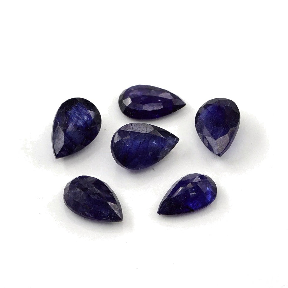 Natural Bangkok Blue Sapphire Calibrated Pears | 5x7mm & 6x8mm