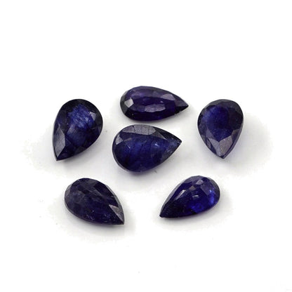Natural Bangkok Blue Sapphire Calibrated Pears | 5x7mm & 6x8mm