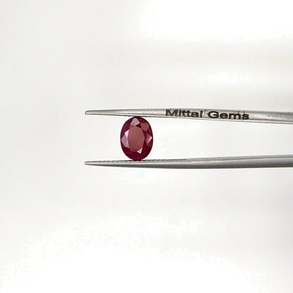 Natural Untreated Burma Ruby Calibrated Ovals | 5x7mm & 6x8mm