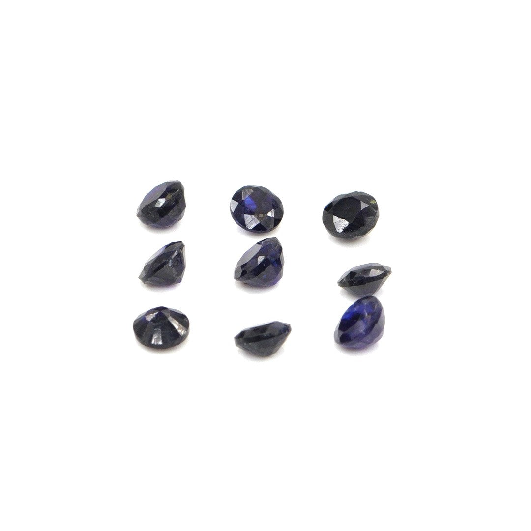 Natural Bangkok Blue Sapphire Calibrated Rounds | 4mm & 4.5mm