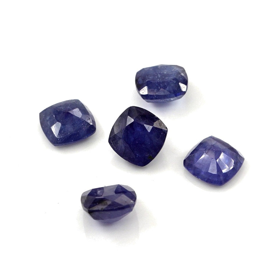 Natural Bangkok Blue Sapphire Calibrated Cushions | 8mm & 8.5mm