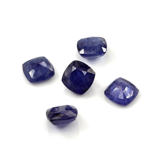 Natural Bangkok Blue Sapphire Loose Cushion Cut | 8mm & 8.5mm BS-C17 Picture-1