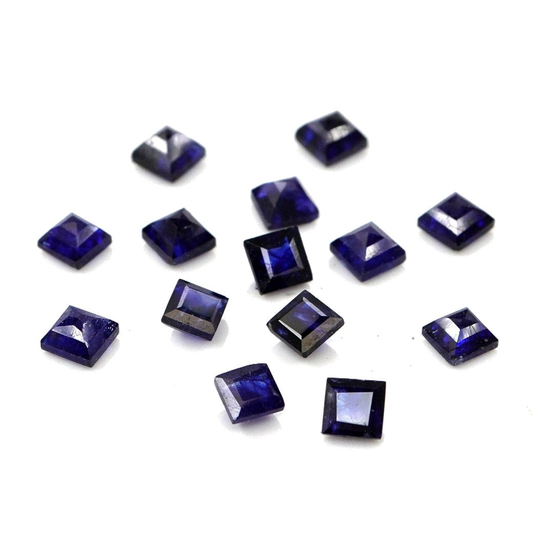 Natural Bangkok Blue Sapphire Calibrated Squares | 2mm & 2.5mm