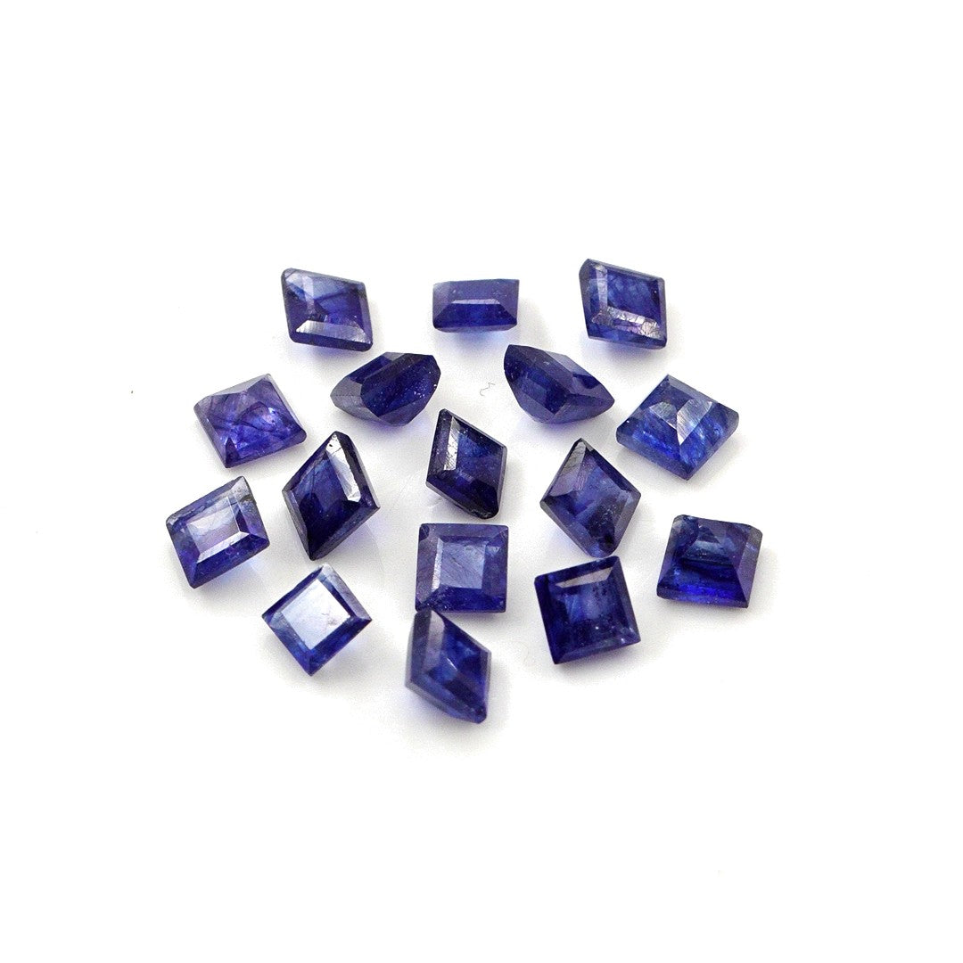 Natural Bangkok Blue Sapphire Calibrated Squares | 3mm & 3.5mm