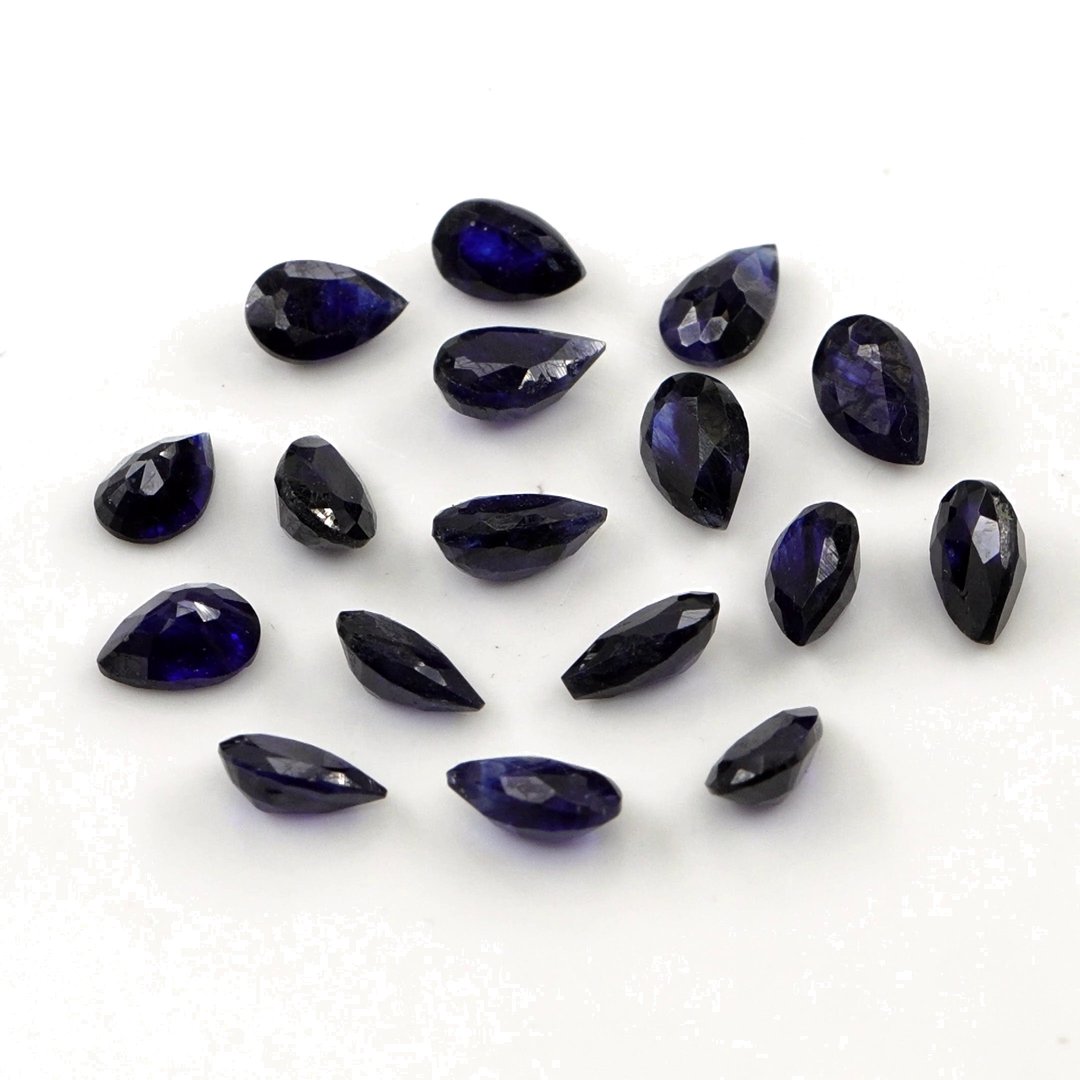 Natural Bangkok Blue Sapphire Calibrated Pears | 3x5mm & 4x6mm