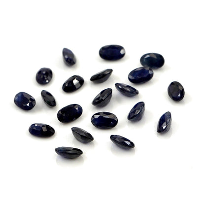 Natural Untreated Blue Sapphire Calibrated Ovals | 3x4mm & 4x5mm