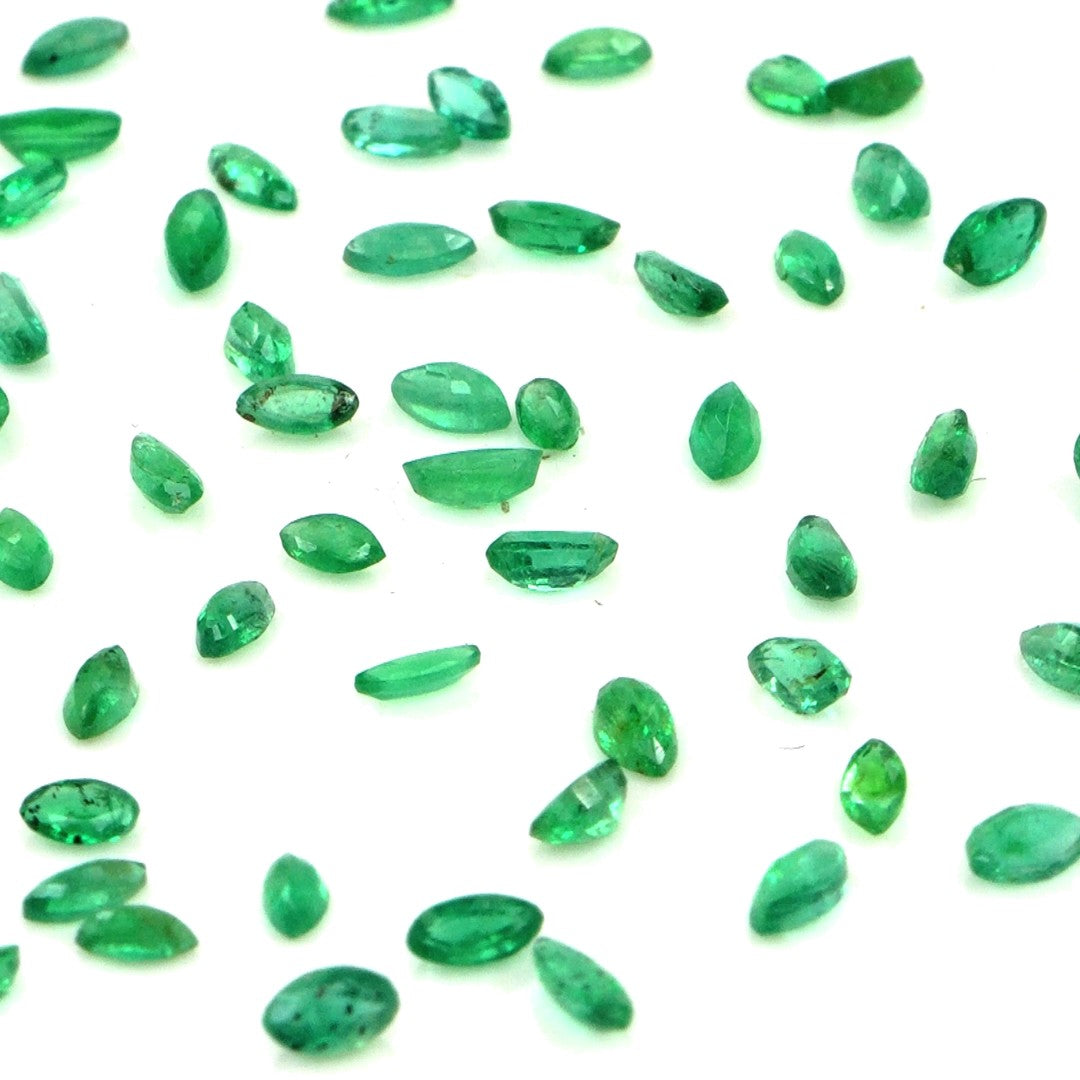 Natural Zambian Emerald Calibrated Marquise | 1.5x3mm & 2x4mm