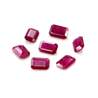 Natural Untreated Mozambique Ruby Calibrated Octagons | 3x5mm & 4x6mm