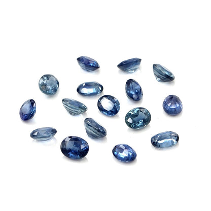 Natural Untreated Blue Sapphire Calibrated Ovals | 3x4mm & 4x5mm