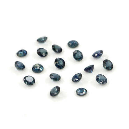 Natural Untreated Blue Sapphire Calibrated Rounds | 3mm & 3.5mm