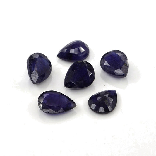 Natural Bangkok Blue Sapphire Calibrated Pears | 7x9mm & 8x10mm