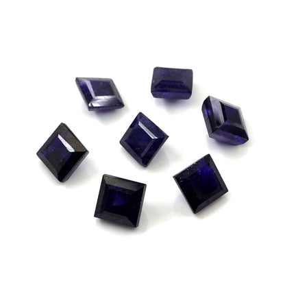 Natural Bangkok Blue Sapphire Calibrated Squares | 7mm & 8mm