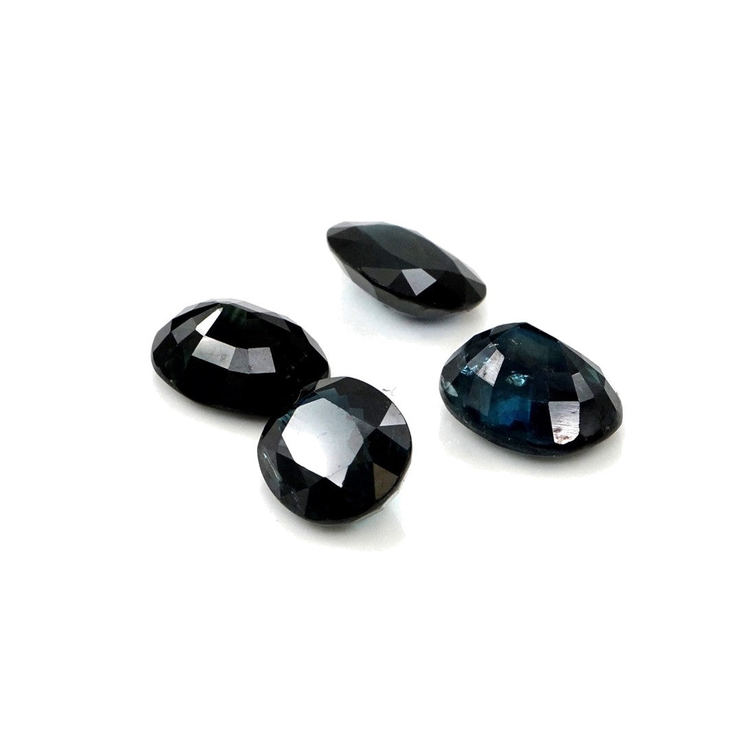 Natural Untreated Australian Teal Sapphire Calibrated Ovals | 5x7mm & 6x8mm