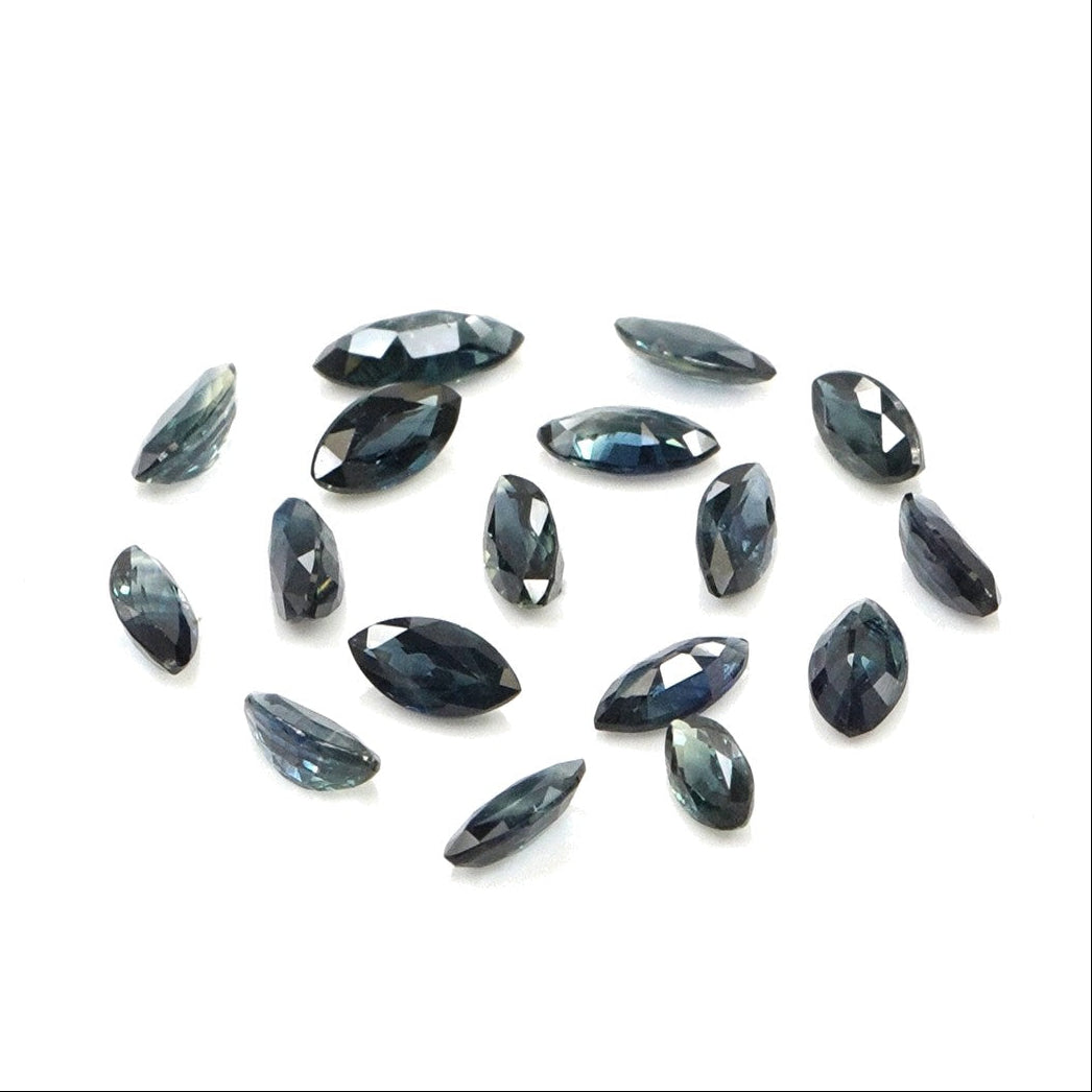 Natural Untreated Blue Sapphire Calibrated Marquise | 1.5x3mm & 2x4mm