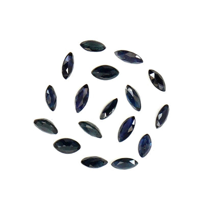 Natural Untreated Blue Sapphire Calibrated Marquise | 1.5x3mm & 2x4mm