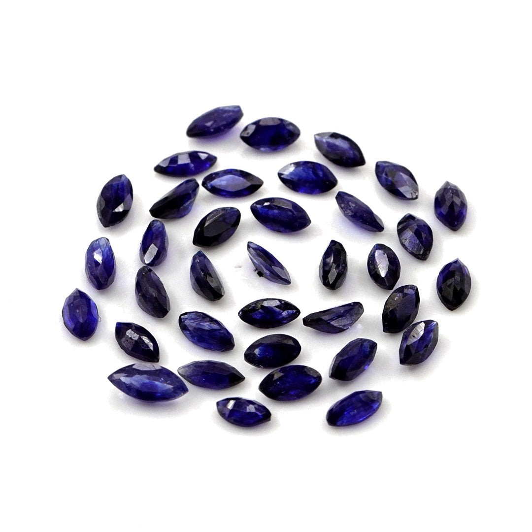Natural Bangkok Blue Sapphire Calibrated Marquise | 2x4mm & 2.5x5mm