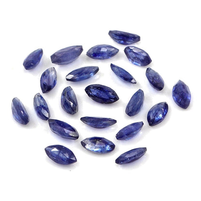 Natural Bangkok Blue Sapphire Calibrated Marquise | 2x4mm & 2.5x5mm