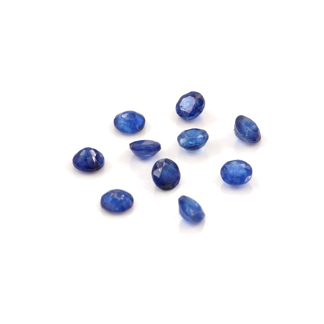 Natural Bangkok Blue Sapphire Calibrated Rounds | 3mm & 3.5mm