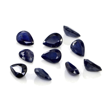 Natural Untreated Blue Sapphire Calibrated Pears | 5x7mm & 6x8mm
