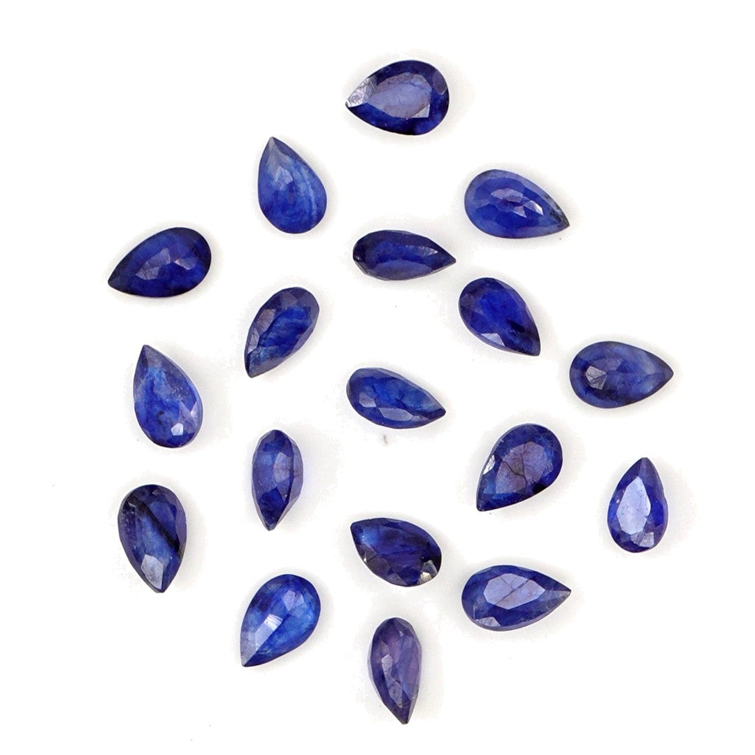 Natural Bangkok Blue Sapphire Calibrated Pears | 3x5mm & 4x6mm