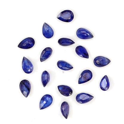 Natural Bangkok Blue Sapphire Calibrated Pears | 3x5mm & 4x6mm