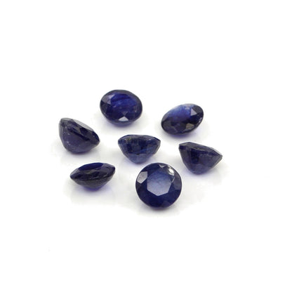 Natural Bangkok Blue Sapphire Calibrated Rounds | 7mm & 8mm