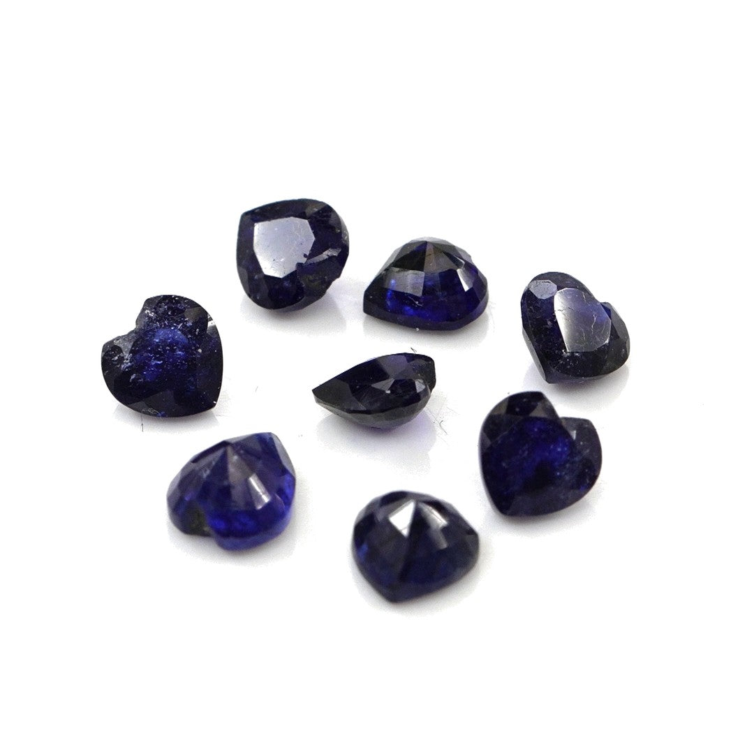 Natural Bangkok Blue Sapphire Calibrated Hearts | 4mm & 4.5mm