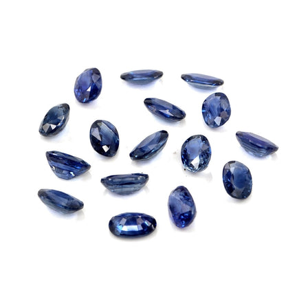 Natural Untreated Blue Sapphire Calibrated Ovals | 3x4mm & 4x5mm