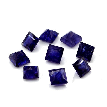 Natural Bangkok Blue Sapphire Calibrated Squares | 4mm & 4.5mm