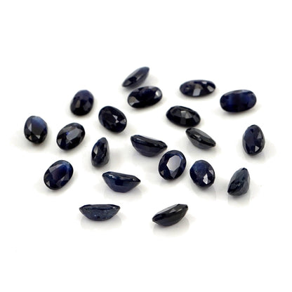 Natural Untreated Blue Sapphire Calibrated Ovals | 3x4mm & 4x5mm