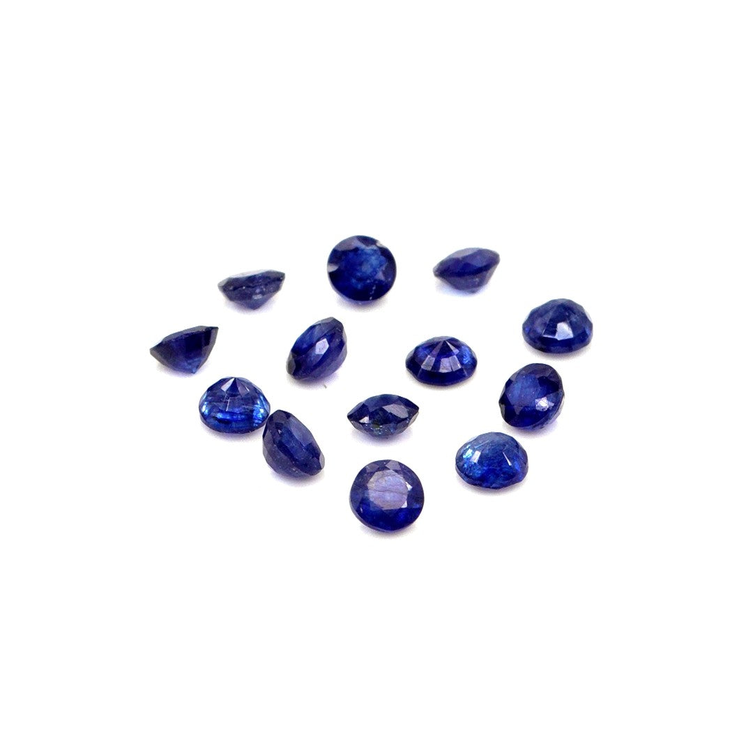 Natural Bangkok Blue Sapphire Calibrated Rounds | 3mm & 3.5mm