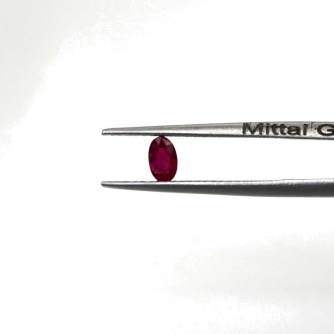 Natural Untreated Burma Ruby Calibrated Ovals | 3x5mm & 4x6mm