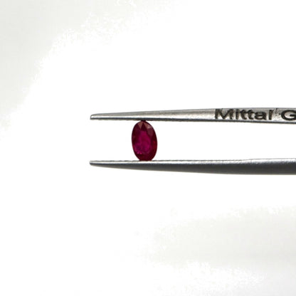 Natural Untreated Burma Ruby Calibrated Ovals | 3x5mm & 4x6mm