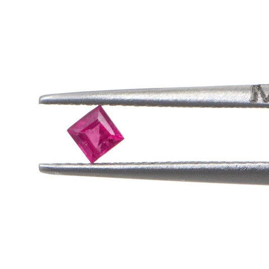 Natural Bangkok Ruby Calibrated Squares | 3mm & 3.5mm