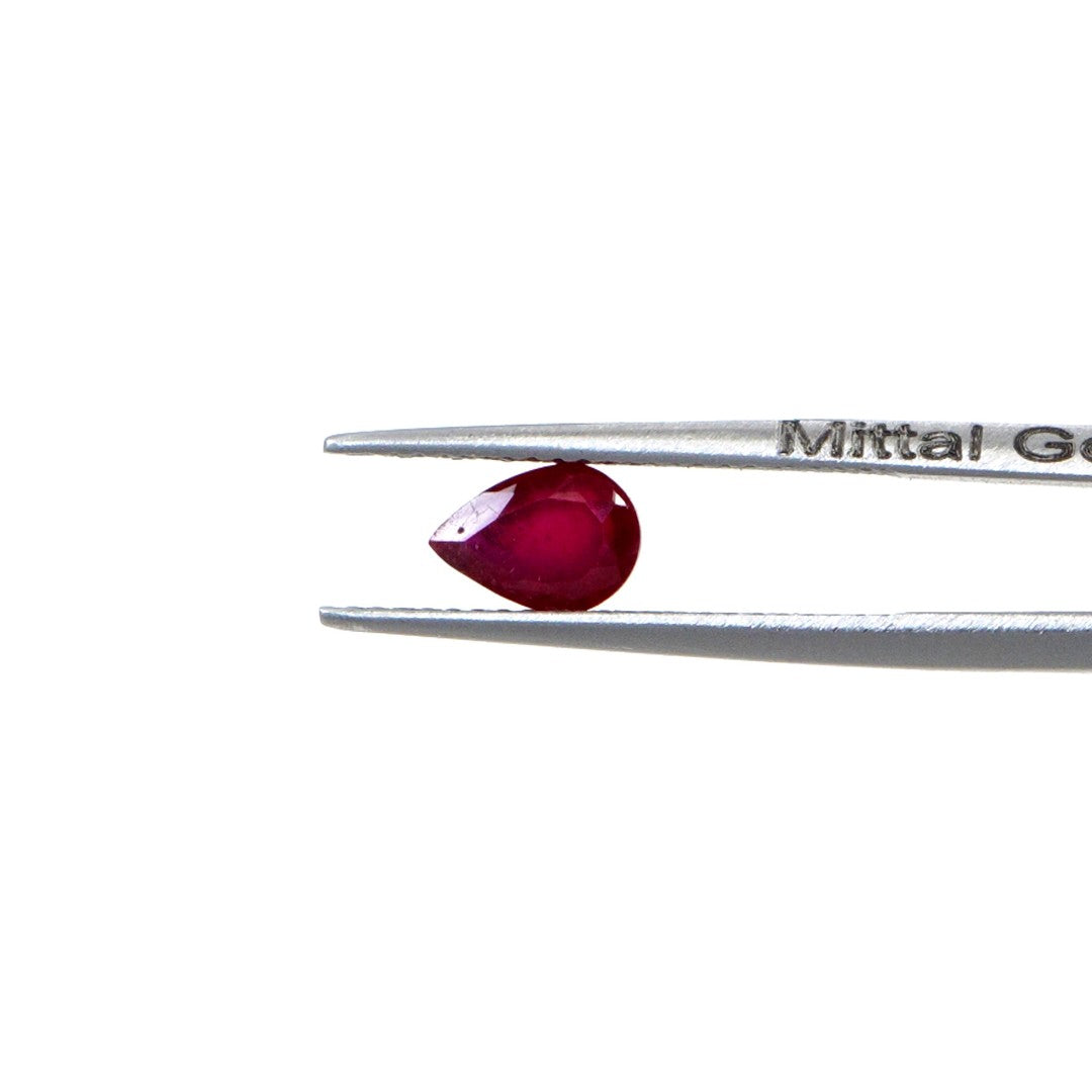 Natural Bangkok Ruby Calibrated Pears | 5x7mm & 6x8mm